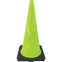 Premium Traffic Cone, 18", Lime Green Kelford