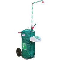 Insulated Mobile Self-Contained Emergency Safety Shower with Eye and Face Wash, 30 gal. Capacity, Meets None Kelford