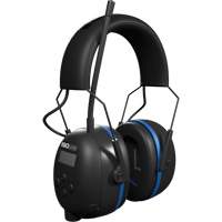 &eacute;couteurs Bluetooth AM/FM Air Defender noir & bleu, Style Bandeau, 25 dB Kelford