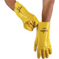 Gants &agrave; fini rugueux et r&eacute;sistants aux produits chimiques, Taille 9, 12" lo, PVC, Doublure en Interlock, 47-mil Kelford