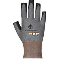 Ultra-Thin Open-Finger Gloves, Size 5, 21 Gauge, Nitrile Coated, TenActiv Shell, ASTM ANSI Level A9 Kelford