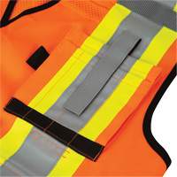 6680 High-Visibility Antimicrobial Mesh-Back Surveyor Vest, High Visibility Orange, Small, Polyester Kelford