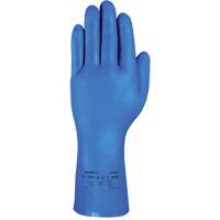 Gants r&eacute;sistants aux produits chimiques bleus pour usage moyen AlphaTec 37-501, Taille 7, 13" lo, Nitrile, 16,5-mil Kelford