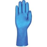 Gants r&eacute;sistants aux produits chimiques bleus pour usage moyen AlphaTec 37-501, Taille 7, 13" lo, Nitrile, 16,5-mil Kelford