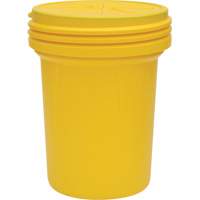 Lab Pack Plastic Barrel Drum with Screw-On Lid, 30 US gal., Mobile/Stationary Kelford