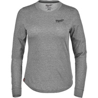 FREEFLEX Long-Sleeve Hybrid T-Shirt, Women's, X-Small, Grey Kelford