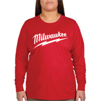 GRIDIRON Long Sleeve Logo T-Shirt, Women's, X-Small, Red Kelford