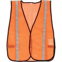 Compact Mesh Safety Vest, High Visibility Orange, Polyester Kelford