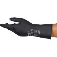 Gants r&eacute;sistants aux produits chimiques AlphaTec 87-118, Taille Petit/7, 12,6" lo, Latex de caoutchouc, Doublure en Coton, 31-mil Kelford