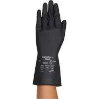 Gants r&eacute;sistants aux produits chimiques AlphaTec 87-118, Taille Petit/7, 12,6" lo, Latex de caoutchouc, Doublure en Coton, 31-mil Kelford