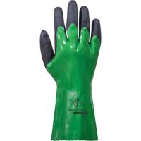 SolvStop Chemical-Resistant Gloves, Size 7, 12" L, PVC Kelford