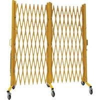 Barri&egrave;re extensible, 84" h x 20' lo, Jaune Kelford
