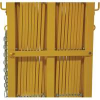 Barri&egrave;re extensible, 84" h x 20' lo, Jaune Kelford