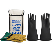 Class 2 Rubber Electrical Glove Kit, 9, 14" L, 37 cal/cm², NFPA 70E Kelford