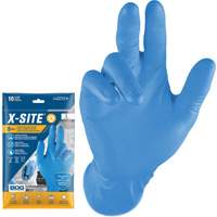 Gants jetables Grippaz, Petit, Nitrile, 8 mils, Sans poudre, Bleu Kelford