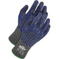 Deny&reg; Coated Cut-Resistant Food Contact Gloves, Size 8, 7 Gauge, Silicone Coated, HPPE Shell, ASTM ANSI Level A9/EN 388 Level F Kelford