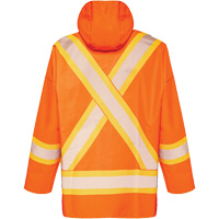 R804 Hurricane Rain Jacket, Small, High Visibility Orange Kelford
