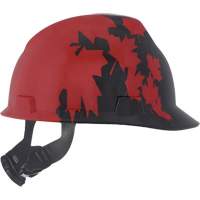 Casque sp&eacute;cialis&eacute; V-Gard, Suspension Rochet, Noir/Rouge Kelford