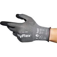Gants industriels ultral&eacute;gers 11-581 HyFlex, Taille 6, Calibre 21, Rev&ecirc;tement Nitrile, Enveloppe en Nylon/PEHP/Tungst&egrave;ne/Spandex, ASTM ANSI niveau A6 Kelford