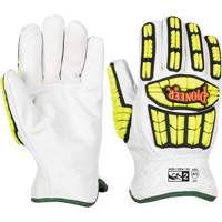 Cut and Impact-Resistant Gloves, Small, Goatskin Palm, Gauntlet Cuff Kelford