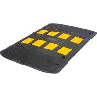 Speed Hump with End Caps, Rubber, 3' L x 40" W x 2" H Kelford