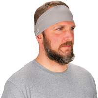 Chill-Its 6634 Performance Knit Cooling Headband, Grey Kelford