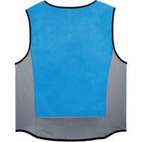 Chill-Its 6667 Wet Evaporative Cooling Vest with Zipper Closure, Medium, Blue Kelford