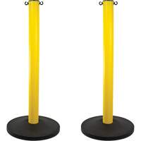 Industrial Stanchion, 37" High, Yellow Kelford