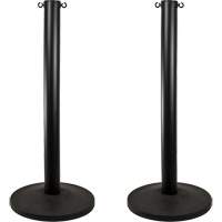 Industrial Stanchion, 37" High, Black Kelford