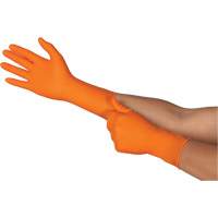 Gants jetables TOUCHNTUFF 93-800, 6,5/7, Latex/N&eacute;opr&egrave;ne/Nitrile, 23,6-mils, Sans poudre, Orange Kelford