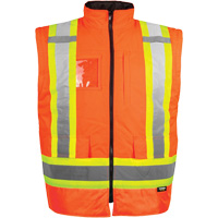 High-Visibility 7-in-1 Jacket, Polyester, High Visibility Orange, X-Small Kelford