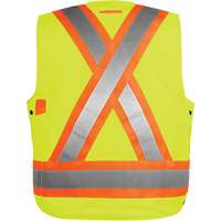 Veste haute visibilit&eacute; pour arpenteur, Orange haute visibilit&eacute;, Petit, Polyester Kelford