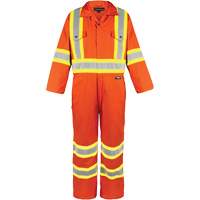 Combinaison non doubl&eacute;e haute visibilit&eacute;, Petit, Orange haute visibilit&eacute; Kelford