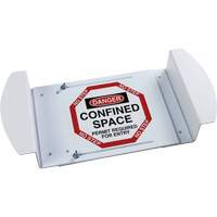 "Danger Confined Space Permit Required For Entry" Manhole Sign, 21" x 30", Polystyrene, English Kelford