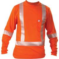 Long-Sleeved T-Shirt, Small, Orange Kelford