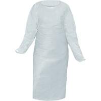 CoverMe Gown with Thumbholes, One Size, White, Polyethylene Kelford