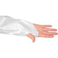 CoverMe Gown with Thumbholes, One Size, White, Polyethylene Kelford