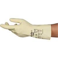 Gants naturels et l&eacute;gers AlphaTec 87-137, Taille 7, 11,8" lo, Latex de caoutchouc, 16 mils Kelford
