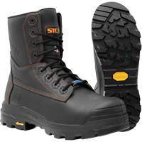 Bottes de travail Metpro Flex avec protecteur m&eacute;tatarsien, Cuir, Taille 4, Imperm&eacute;able Kelford