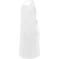 CoverMe Apron with Die-Cut Neck, Polyurethane, 45" L x 35" W, White Kelford