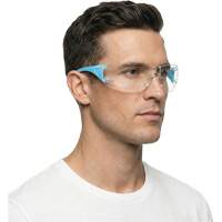 Lunettes de s&eacute;curit&eacute; bleu/blanc Adapt Lite, Lentille Transparent, Antibu&eacute;e/Anti-&eacute;gratignures, ANSI Z87+/R&eacute;pond ou surpasse la norme CSA Z94.3 Kelford