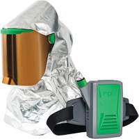 Respirateur &agrave; chaleur radiante Z-Link avec souffleur & montage &agrave; la ceinture, Respirateur &agrave; masque/Capuchon & visi&egrave;re, Pile Lithium-ion Kelford