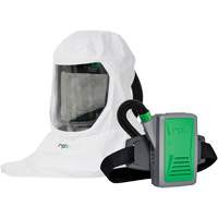 Respirateur T-Link avec casquette, tube de respiration, montage &agrave; la ceinture & APR motoris&eacute; PX5, Cagoule ample & visi&egrave;re, Pile Lithium-ion Kelford