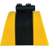 HAZLOK Safety Barrier System, Plastic, Magnetic Mount, 30', Black and Yellow Tape Kelford