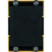 HAZLOK Safety Barrier System, Plastic, Magnetic Mount, 30', Black and Yellow Tape Kelford