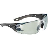 Lunettes de s&eacute;curit&eacute; RUSH+ 2.0 avec monture noire et grise, M/G, Lentille Gris/IR 1.7, Antibu&eacute;e/Anti-&eacute;gratignures, ANSI Z87+ Kelford