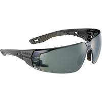 Lunettes de s&eacute;curit&eacute; RUSH+ 2.0 avec monture noire et grise, M/G, Lentille Gris/3,0, Antibu&eacute;e/Anti-&eacute;gratignures, ANSI Z87+ Kelford