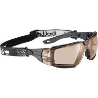 Lunettes de s&eacute;curit&eacute; RUSH+ 2.0 XP avec monture noire et grise, M/G, Lentille Cuivre, Antibu&eacute;e/Anti-&eacute;gratignures, ANSI Z87+ Kelford