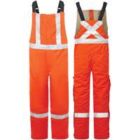 Avenger 9 oz High-Visibility Insulated Bib Pants, Style 525, Men's, X-Small, Orange Kelford