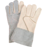 Standard-Duty Work Gloves, Large, Grain Cowhide Palm SI842 | Kelford